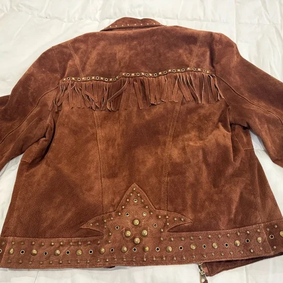 Wilson Brown Leather Fringe Jacket - Picture 5 of 5